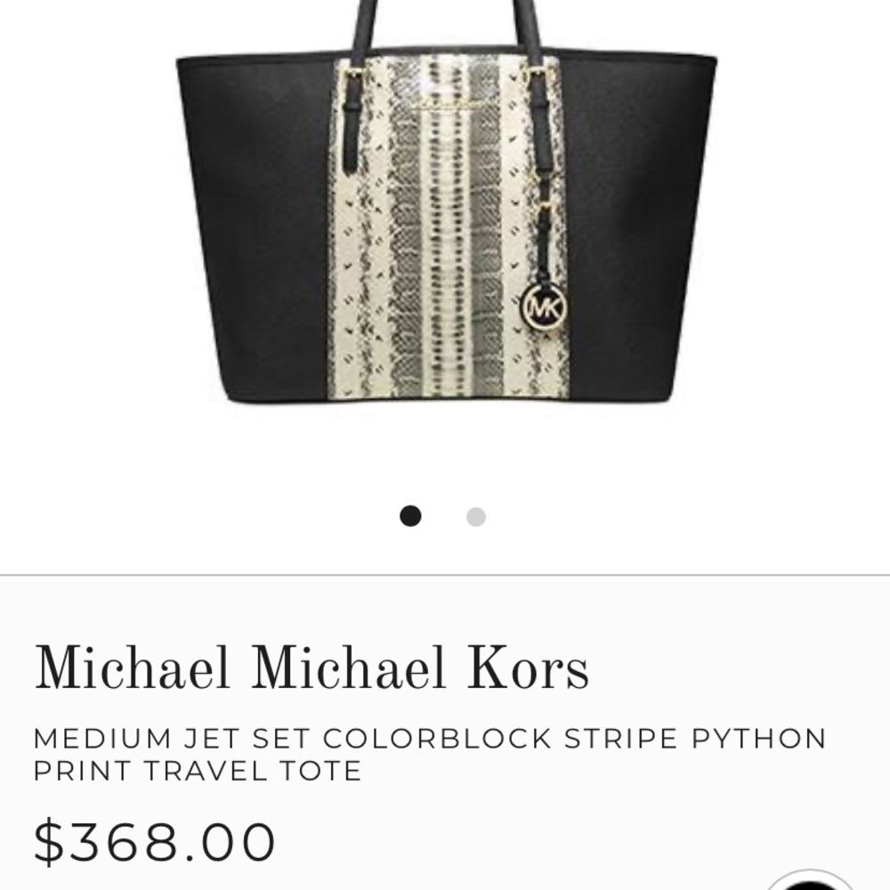 SOLD!!!!!Michael Kors Snake Print purse